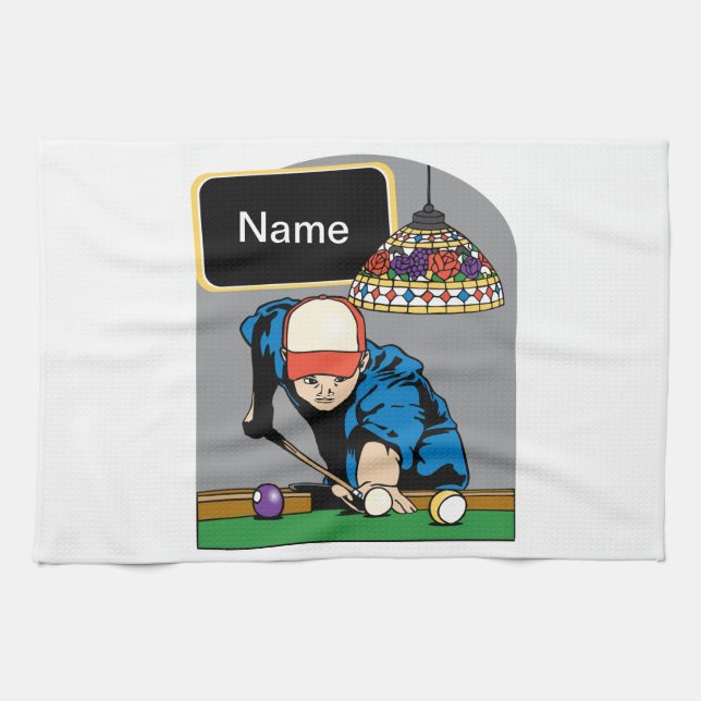 Paño De Cocina Billares para hombre personalizados (Horizontal)