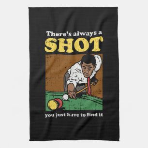 Paño De Cocina Billiard Snooker Retro