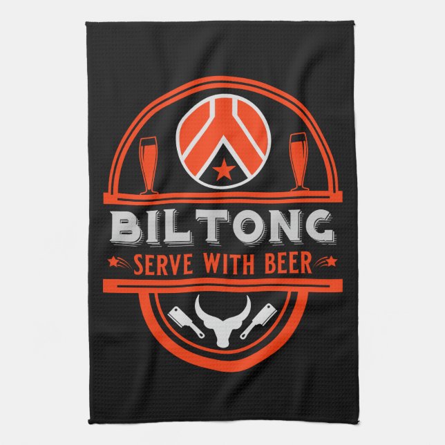 Paño De Cocina Biltong Y Cerveza (Vertical)