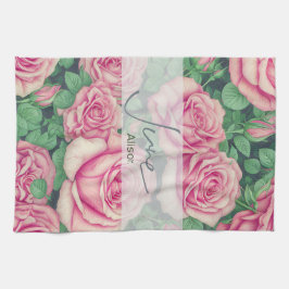 Paño De Cocina Birth Flower Rosa June