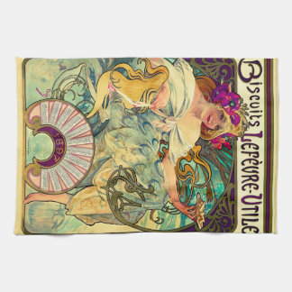 Paño De Cocina Biscuits Lefevre-Utile de Alphonse Mucha (1896)