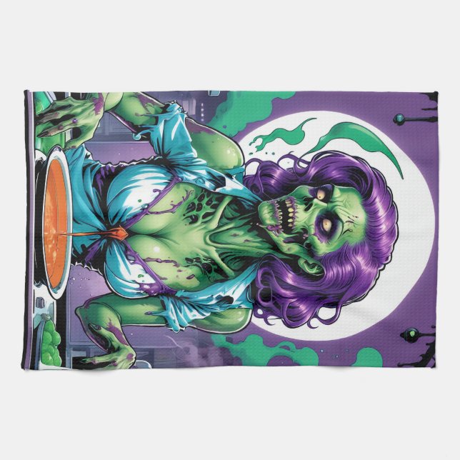 Paño De Cocina Bites zombis: Creaciones culinarias espeluznantes (Horizontal)