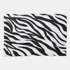 Paño De Cocina Black and White Zebra Stripe Pattern Animal Print