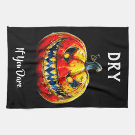 Paño De Cocina Black Dry If You Dare Halloween Towel