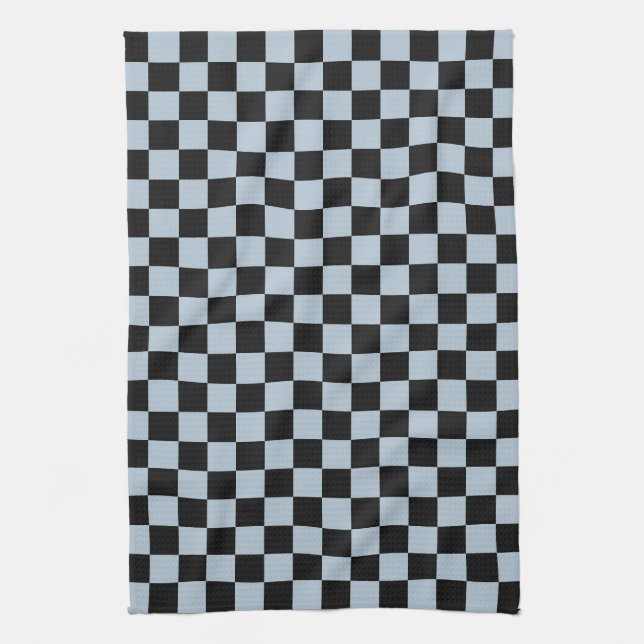 Paño De Cocina Black ice checkered pattern (Vertical)