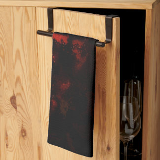 Paño De Cocina Black lava abstract kitchen towels,Dark abstract