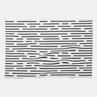 Paño De Cocina Black Line Geometric Pattern