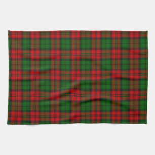 Paño De Cocina Blackwatch Campbell Tartan Red Green Plate