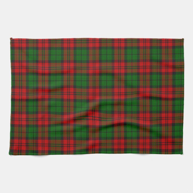 Paño De Cocina Blackwatch Campbell Tartan Red Green Plate (Horizontal)
