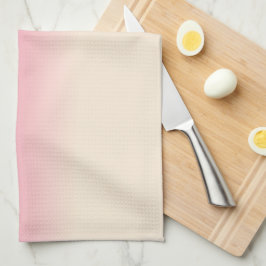 Paño De Cocina Blanco Antiguo y Patrón Ómbre Rosa Cielo Invernal