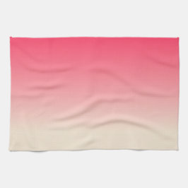 Paño De Cocina Blanco Antiguo y Rosa Americano Ombre