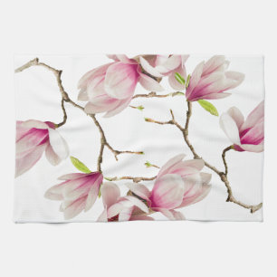 Paño De Cocina Blanco de la magnolia