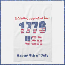 Blanco Rojo Patriótico y Azul 4 de julio