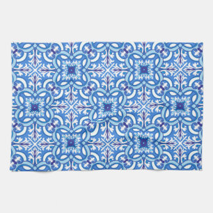 Paño De Cocina 🤍 💙 blanco y azul Porto Azulejos