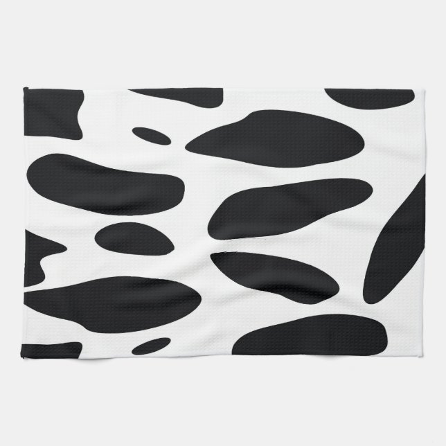PAÑO DE COCINA BLANCO Y NEGRO (Horizontal)