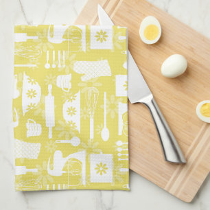 Paño De Cocina Blindaje retro amarillo