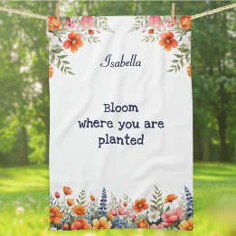 Paño De Cocina Bloom donde te plantan el amante de los jardines f