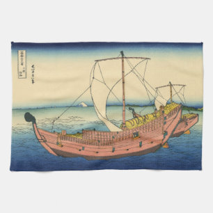 Paño De Cocina Bloqueo de madera japonés: la ruta del mar Kazusa
