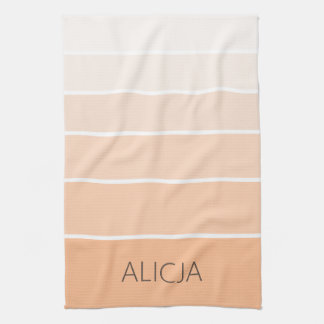Paño De Cocina Bloques de color Peach Fuzz | Nombre elegante