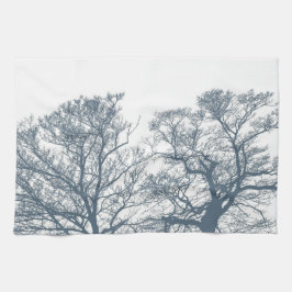 Paño De Cocina Blue Bottom Trees Tropical Boho