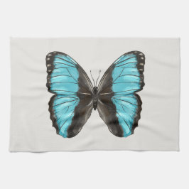 Paño De Cocina Blue Butterfly Insectos Art Nature Lover