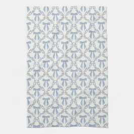 Paño De Cocina Blue Coquette Bows, Trellis, Preppy