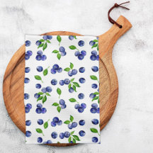 Blue eberry Watercolor Berry Kitchen Fruta Cuta