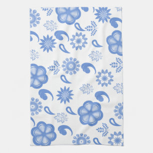 Paño De Cocina Blue Floral Flourier Toile