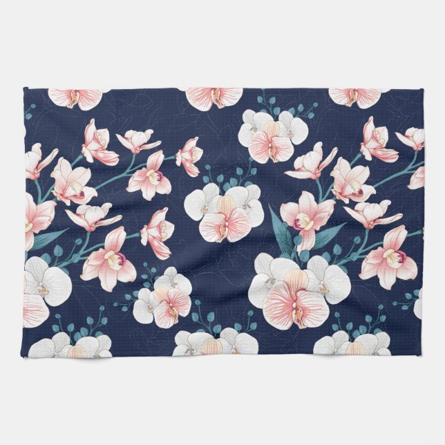 Paño De Cocina Blue floral rug (Horizontal)