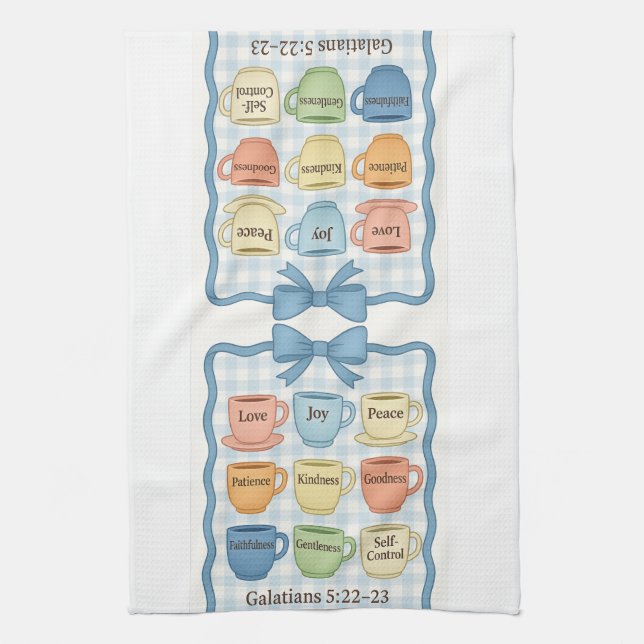 Paño De Cocina Blue fruit of the Spirit (Vertical)