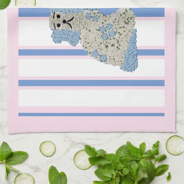 Paño De Cocina Blue Ginger Jar Jars Magnolia Staffordshire Dogs (Doblado)