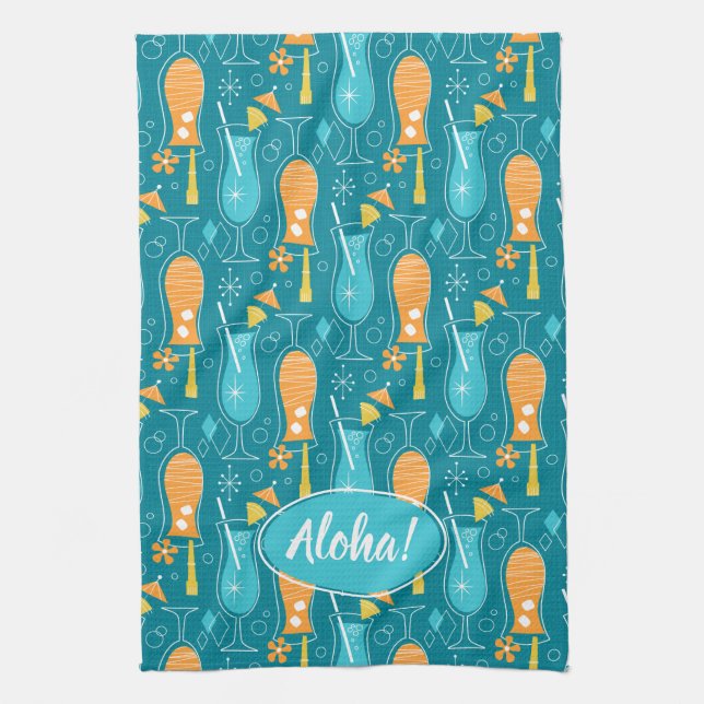 Paño De Cocina Blue Hawaii and Tropical Itch (Vertical)