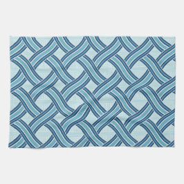 Paño De Cocina Blue Lines Pattern