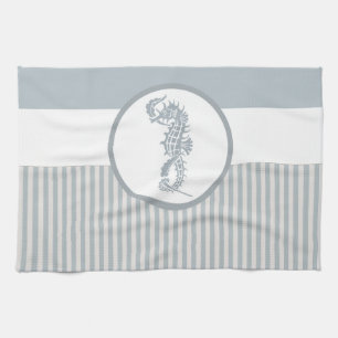 Paño De Cocina Blue Seahorse Blue Classic Nautical Elegant
