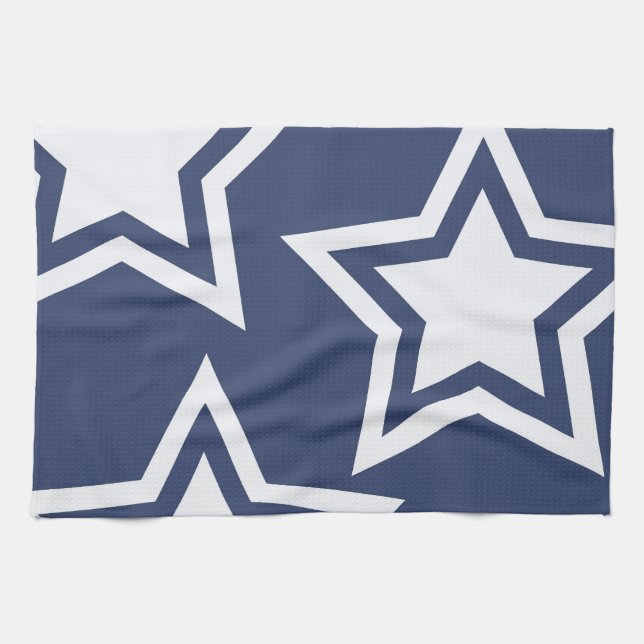 Paño De Cocina Blue White Stars (Horizontal)