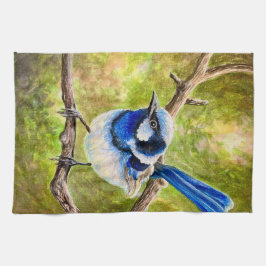 Paño De Cocina Blue Wren -