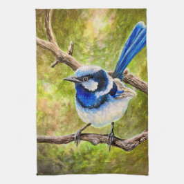 Paño De Cocina Blue Wren -