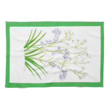 Bluebells and Stitchwort tea towel
