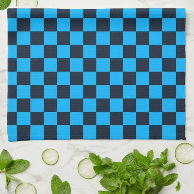 Paño De Cocina Blueberry checkered pattern (Doblado)