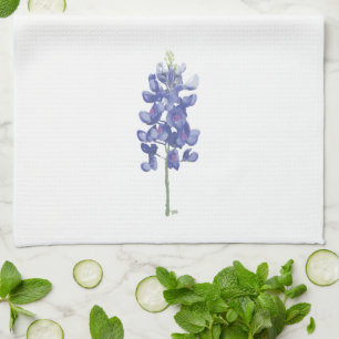 Paño De Cocina Bluebonnet de la Flor Silvestre de Texas