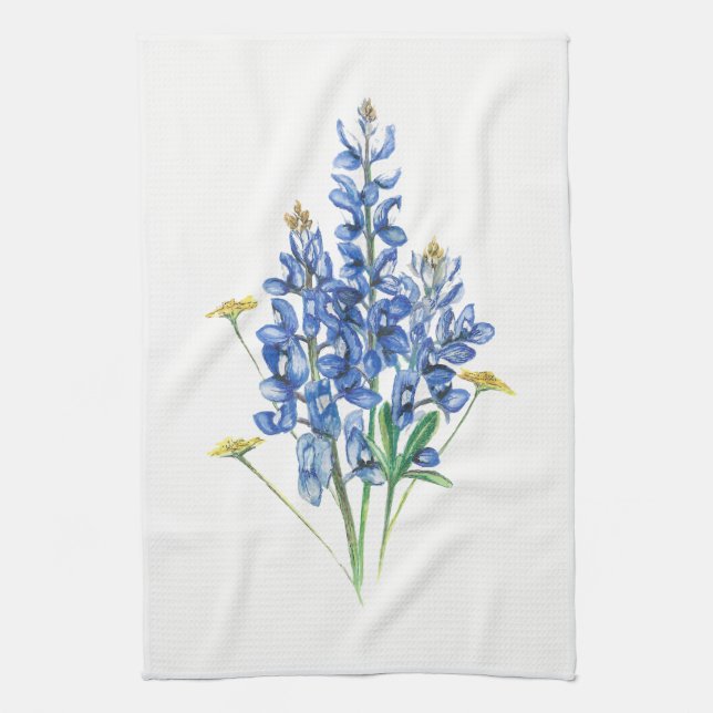 Paño De Cocina Bluebonnets (Vertical)