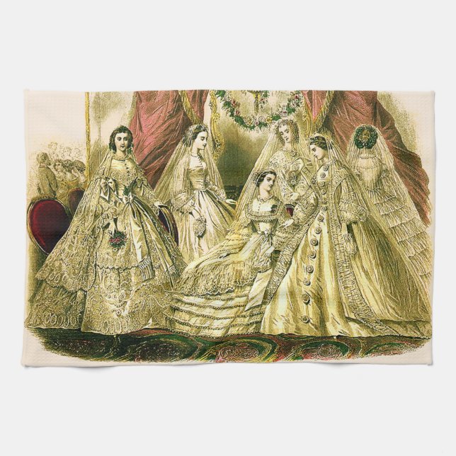 Paño De Cocina Boda de la vieja novia (Horizontal)