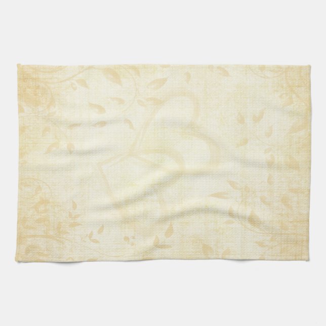 Paño De Cocina Boda de papel de edad avanzada (Horizontal)