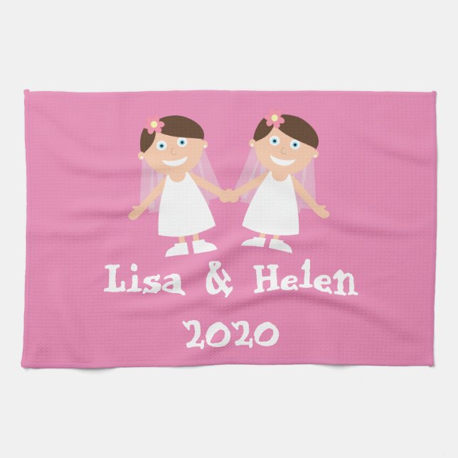 Paño De Cocina Boda gay (Horizontal)