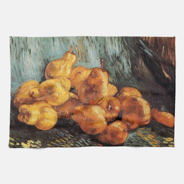 Paño De Cocina Bodegón con peras membrillo de Vincent van Gogh (Horizontal)