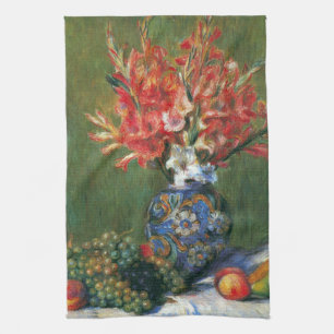 Paño De Cocina Bodegón Flores y Frutas de Pierre Renoir