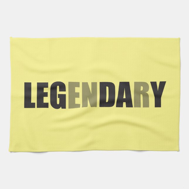 Paño De Cocina Bodybuliding - Día de la Pierna - Legendario (Horizontal)