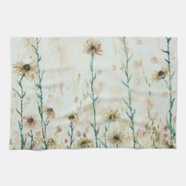Paño De Cocina Boho Flores Silvestres Vintage