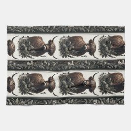 Paño De Cocina Boho Highland Cow