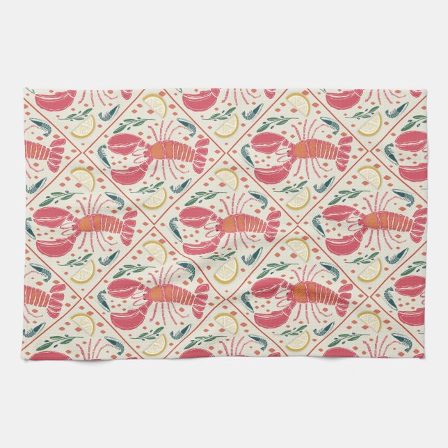 Paño De Cocina Boil de mariscos costeros (Horizontal)